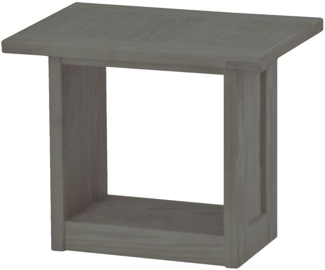 Crate Designs™ Furniture Graphite Lacquer Top End Table-0