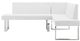 Armen Living Amanda 3-Piece White Rectangular Dining Set-1