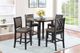 New Classic® Home Furnishings Potomac 5-Piece Black/Brown Counter Height Dining Set-1