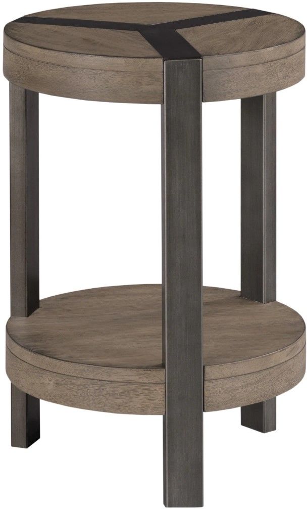 Hammary® Sandler Colt Gray Round Accent Table-0