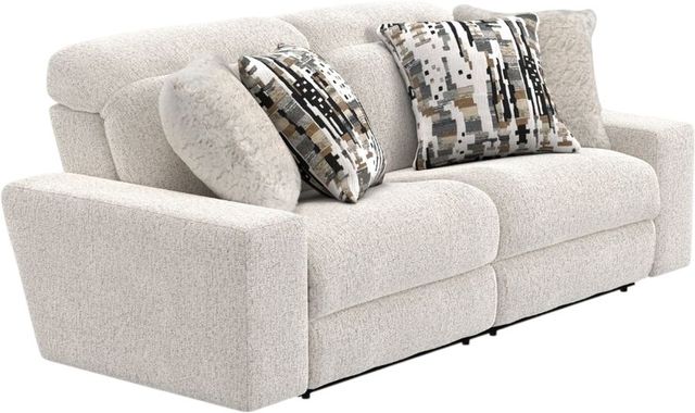 Catnapper Darby Burlap/Cotton Power Reclining Sofa with Adjustable Headrest-0