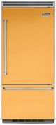 Viking® 5 Series 36" 20.4 Cu. Ft. Daffodil Built In Bottom Freezer Refrigerator-0
