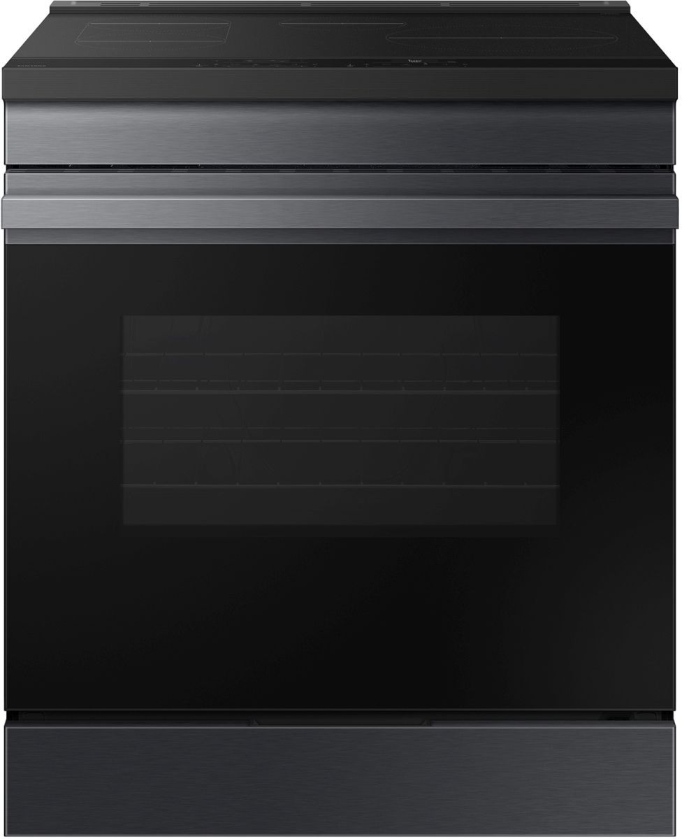 Samsung Bespoke 30" Matte Black Steel Slide In Induction Range
