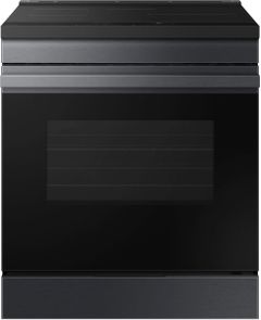 Samsung Bespoke 30" Matte Black Steel Slide In Induction Range