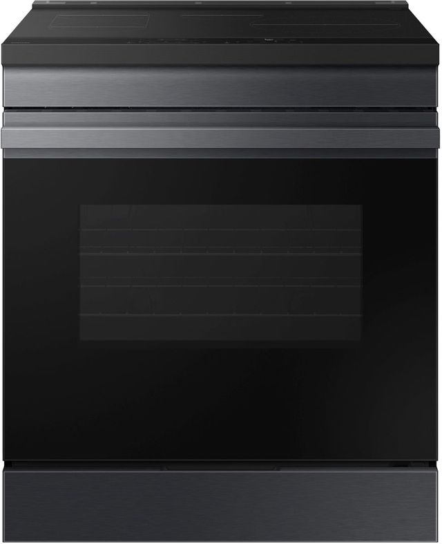 Samsung Bespoke 30" Matte Black Steel Slide In Induction Range-0
