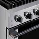 Hauslane HausPro Range 30" Stainless Steel Pro-Style Gas Range with Black Stainless Steel Knobs-5