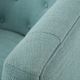 Olliix by Madison Park Dusty Aqua Ansley Chesterfield Barrel Chair-4