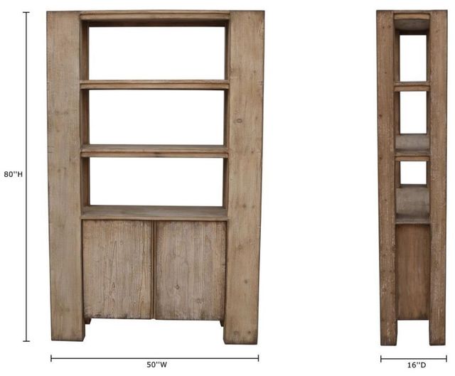 Nest Home Collections Maxwell II Old Wood Tall Cabinet-2