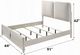 ACME Furniture Laveda Light Gray/Pearl White Queen Upholstered Panel Bed-2
