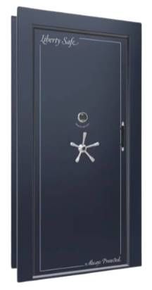 Liberty Safe Blue Gloss In-Swing Left Hinge Electronic Vault Door-0