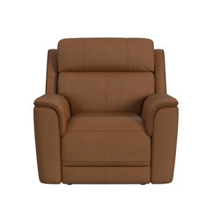 Elements International Mustang Aline Butternut Power Recliner with Power Headrest and Lumbar