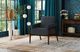 Elements International Ava Cherry/Langley Blue Chair-1