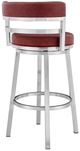 Armen Living Madrid Red 30" Counter Stool-2