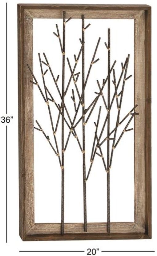 Deco Marche Brown 36" Tree Wall Decor-2