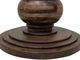 International Furniture Direct Lumiere Gray with Matte Acrylic Top Pedestal Dining Table with Brown Base-5