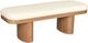 TOV Furniture Ollie White Upholstered Bench-0