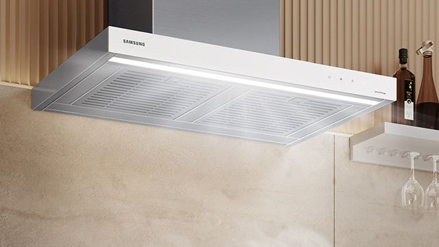 Samsung Bespoke 30" Clean Grey Wall Mounted Range Hood-6