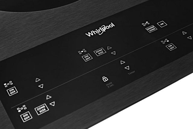 Whirlpool® 36" Black Electric Cooktop with Triple Radiant Element-3
