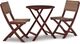 Signature Design by Ashley® Safari Peak 3-Piece Brown Outdoor Chairs with Table Set-0