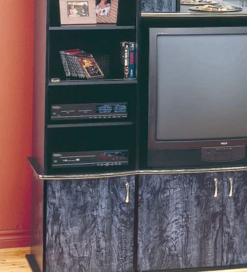 Monarch Specialties Inc. Dark Grey TV Stand-1