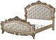 ACME Furniture Gorsedd Golden Ivory/White California King Upholstered Panel Bed-0