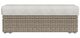 Elements International Carmona Beige/Natural Fabric/Olefin Outdoor Ottoman-3