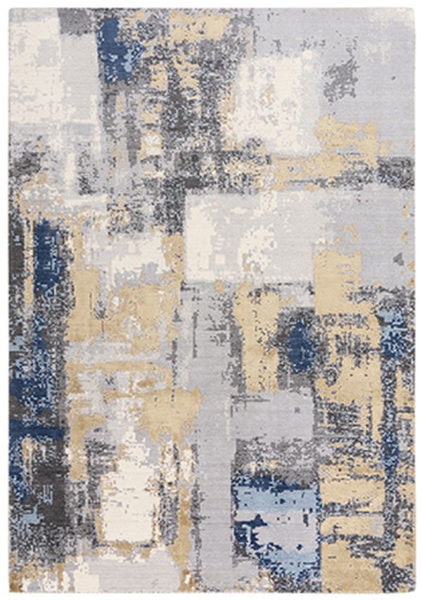 Rizzy Home Bolero Blue 5'x8' Rectangular Rug-0