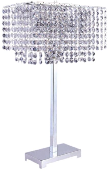 Furniture of America® Rena Chrome Table Lamp-0