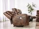 Furniture of America® Soterios Medium Brown Power Recliner-3