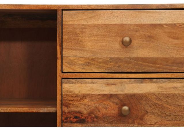 Jaipur Furniture Nyack Brown 3-Drawer Sideboard-2