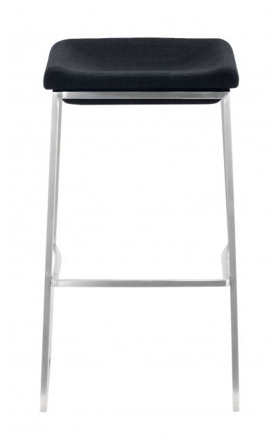 Zuo® Modern Lids Dark Gray Bar Stool-1