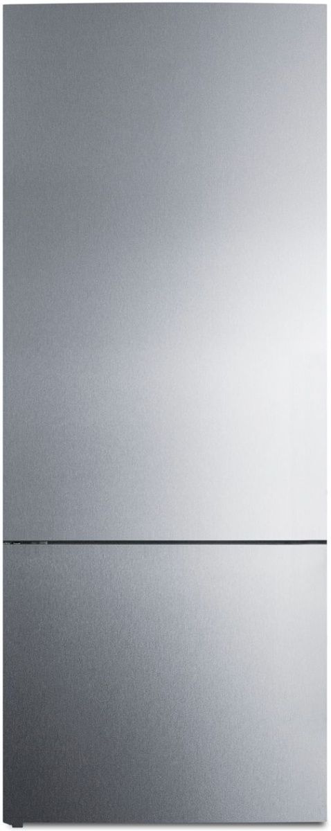 Summit® 28 in. 14.6 Cu. Ft. Stainless Steel Counter Depth Bottom Freezer Refrigerator-0