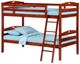 Night & Day Furniture™ Zest Bedroom Sesame Cherry Twin over Twin Bunk Bed-0