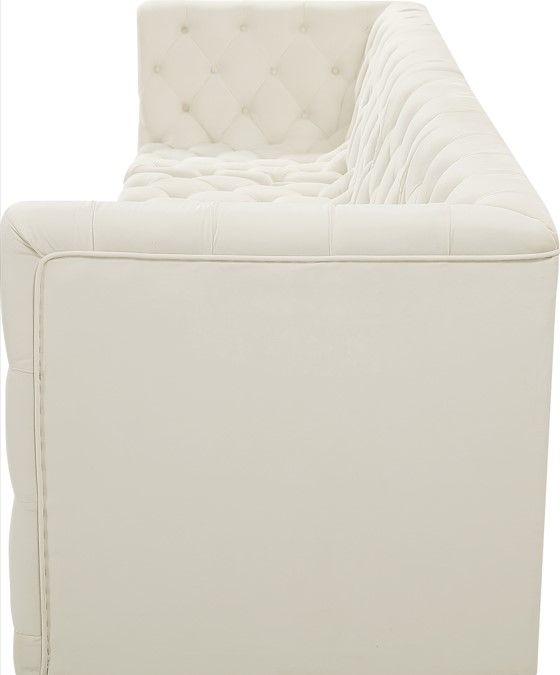 Meridian Furniture Tuft 4-Piece Cream 128" Modular Sofa-4