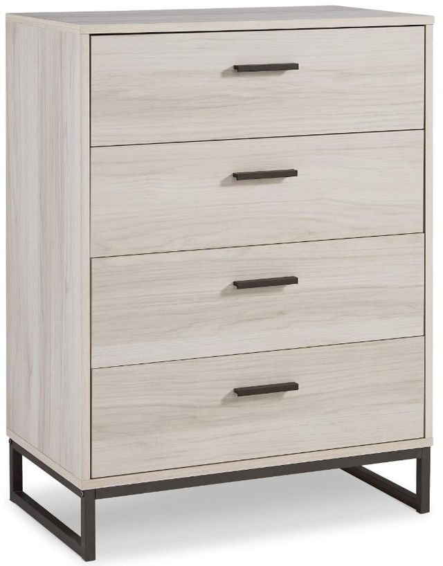 Signature Design by Ashley® Socalle 4-Piece Natural Full Youth Platform Bed Set-3