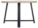 Moe's Home Collection Mila Brown Round Dinning Table with Black Metal Legs-2