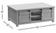Jofran Inc. Madison County Barnwood Barn Door Cocktail Table with Vintage White Base-2