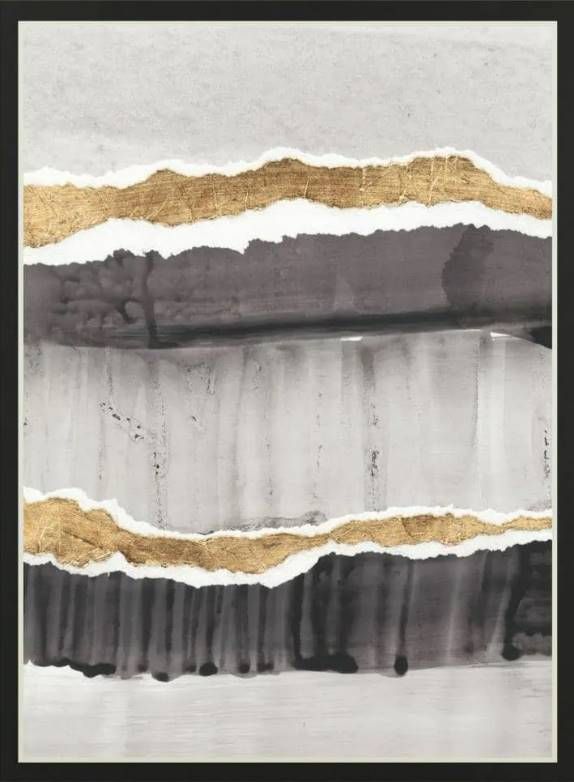 Classy Art Greystone II by Vanna Lam Mirrored Frame Wall Art-1