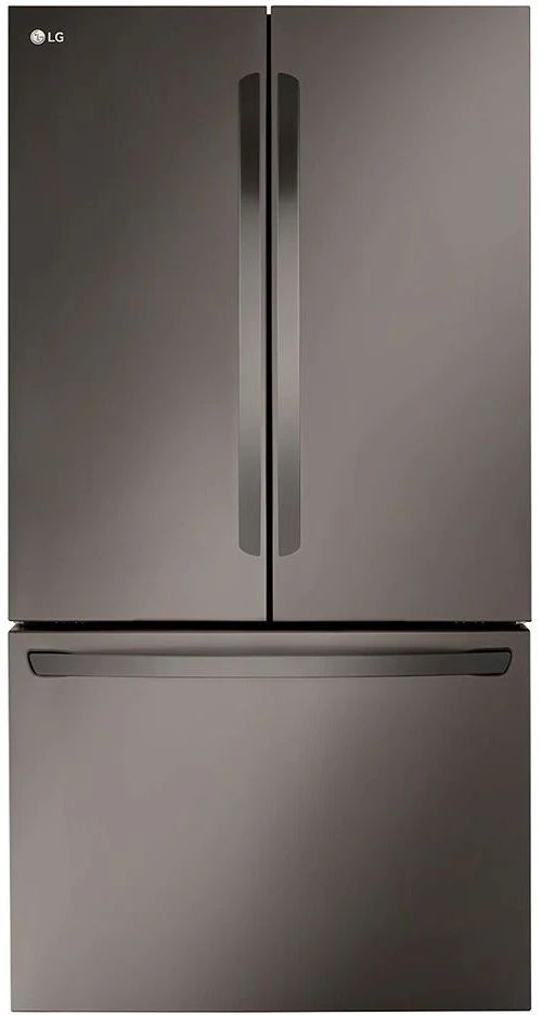 LG 36" 26.5 Cu. Ft. PrintProof™ Black Stainless Steel Smart Counter Depth French Door Refrigerator -0
