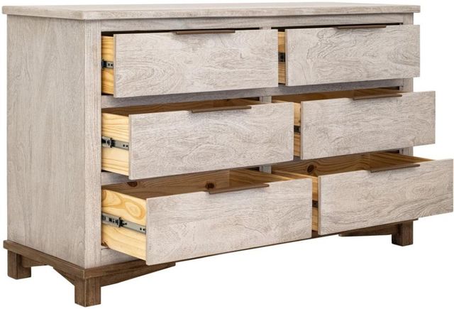 International Furniture Direct Golden Loft Gray Dresser-4