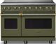 Viking® 5 Series 48" Martini Pro Style Induction Range with Brushed Brass Trim-0