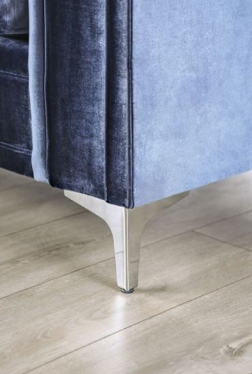 Furniture of America® Jodie Satin Blue Loveseat-3