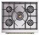 Ilve® Nostalgie II Noblesse 30'' Emerald Green Pro Style Dual Fuel Range with Brass Trim-2