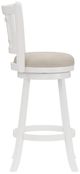 HH2 Home Fairfox White Swivel Bar Stool-1