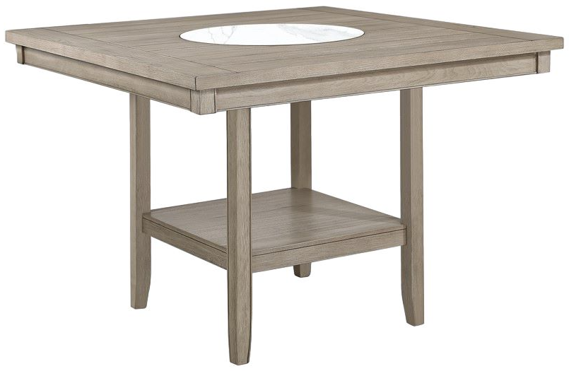 Crown Mark Fulton Beige Counter Height Dining Table Adams