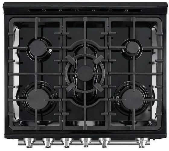 FORNO® Leonardo Espresso 30" Black Pro Style Gas Range-3