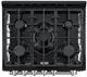 FORNO® Leonardo Espresso 30" Black Pro Style Gas Range-3