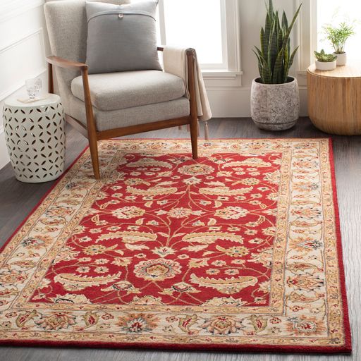 Surya Caesar Red Multi Floral 8'x11' Area Rug-4