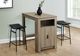 Monarch Specialties Inc. 2-Piece Black 24" Upholstered Counter Height Stools Set-2