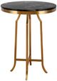 Harp & Finial® Fillmore Black/Brushed Gold Bar Table-0